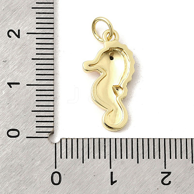 Brass Enamel Pendants KK-K302-22B-G-1