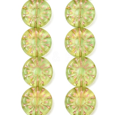 Czech Pressed Glass Beads GLAA-I061-47-1