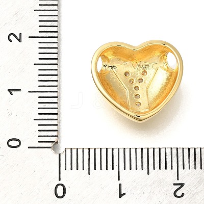 Rack Plating Brass Micro Pave Cubic Zirconia Pendants KK-I722-04G-Y-1
