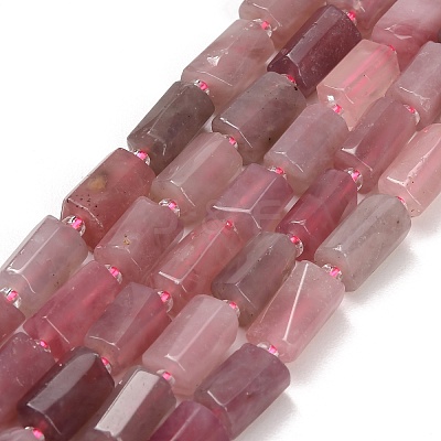 Natural Madagascar Rose Quartz Beads Strands GG-CBA7621-A04-01-1
