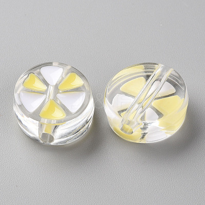 Transparent Enamel Acrylic Beads TACR-S155-005D-1