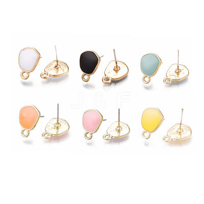 Alloy Stud Earring Findings PALLOY-S177-39-M-1