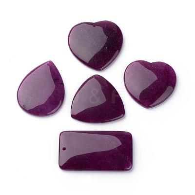 Dyed Natural Gemstone Pendants G-S214-06-1