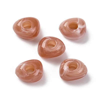 Two Tone Opaque Acrylic Beads MACR-Z002-02D-1