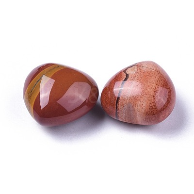 Natural Red Jasper Heart Love Stone G-F659-B19-1