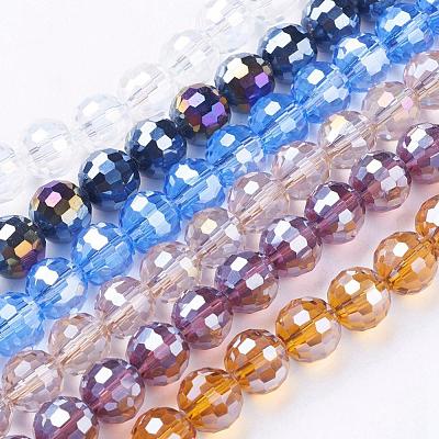 Electroplate Glass Bead Strands EGLA-R040-10mm-M-1