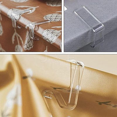28Pcs 2 Colors Plastic Tablecloth Clips AJEW-GF0007-22-1