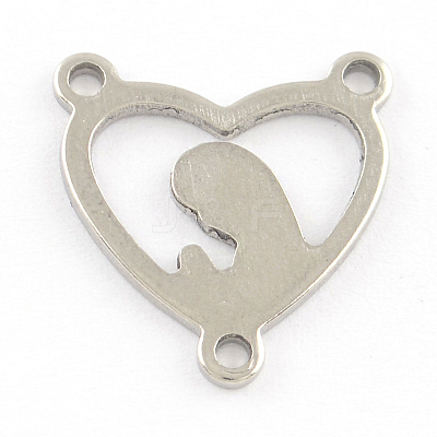 Tarnish Resistant 201 Stainless Steel Chandelier Component Links STAS-R064-36-1