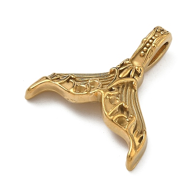 304 Stainless Steel Pendants STAS-P446-13F-G-1