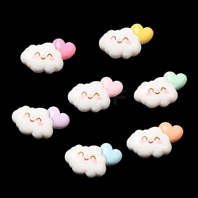 Cartoon Opaque Resin Cabochons RESI-C039-04E-1