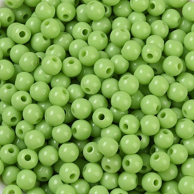 Opaque Acrylic Beads SACR-A007-01C-24-1