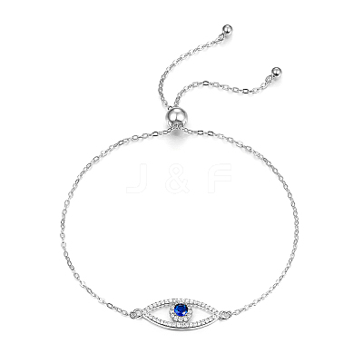 Anti-Tarnish S925 Sterling Silver Evil Eye Link Bracelet AK1290-10-1