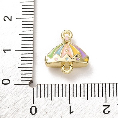 Alloy Enamel Connector Charms FIND-G116-01G-1