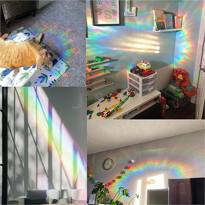 Waterproof PVC Colored Laser Stained Window Film Adhesive Stickers DIY-WH0256-067-1