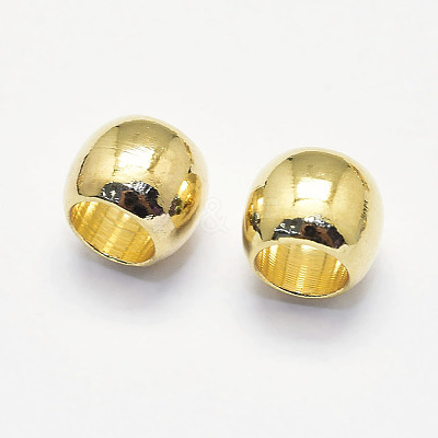 Long-Lasting Plated Brass European Beads X-KK-K193-093G-NF-1