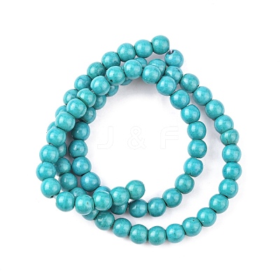 Synthetic Turquoise Beads Strands X-TURQ-G106-6mm-02E-1
