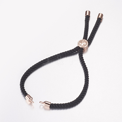 Nylon Twisted Cord Bracelet Making MAK-F019-04RG-1
