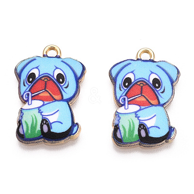 Printed Alloy Pendants ENAM-N056-199C-1
