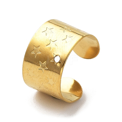 304 Stainless Steel Ear Cuff Findings STAS-Q305-01A-G-1