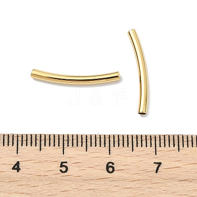 SHEGRACE Brass Curved Tube Beads XGRPCU093-259G-1