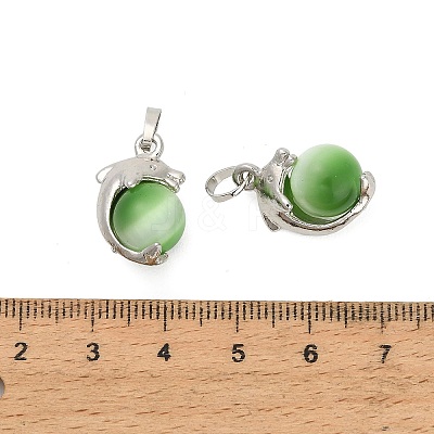 Cat Eye Ball Pendants CE-NH0001-01P-06-1
