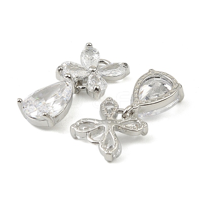 Brass Micro Pave Cubic Zirconia Pendants LS-KK-C107-20A-P-1
