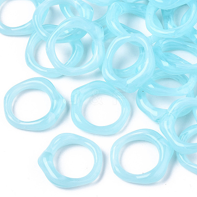 Transparent Resin Finger Rings LS-RJEW-T013-001-F04-1