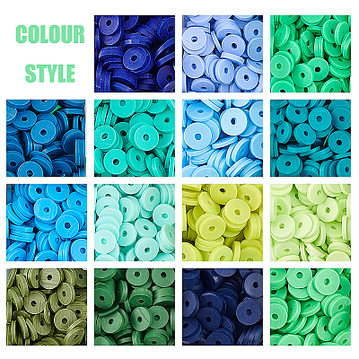 Handmade Polymer Clay Beads CLAY-PH0001-21-6mm-1