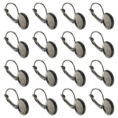 10Pcs Brass Leverback Earring Findings KK-YW0002-21B-1