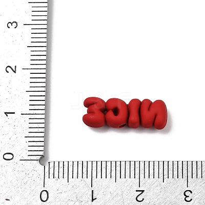 Spray Painted Alloy Beads PALLOY-S038-11A-1