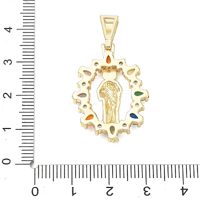 Religion Brass Pave Cubic Zirconia Pendants CU-CBA83A6-01A-G-1