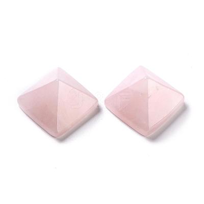 Natural Rose Quartz Cabochons G-G759-Y06-1