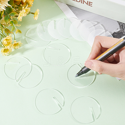 60Pcs Acrylic Wine Glass Charms AJEW-FG0002-23-1