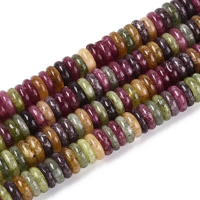 Dyed Natural White Jade Beads Strands G-T142-6mm-05C-1