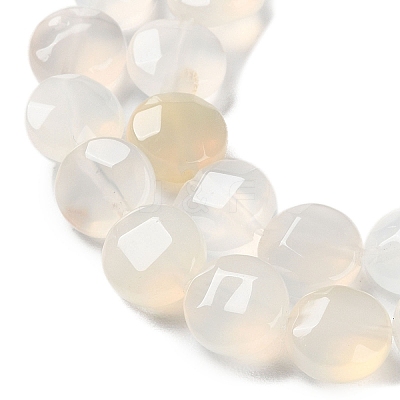 Natural White Agate Beads Strands G-K357-B16-01-1