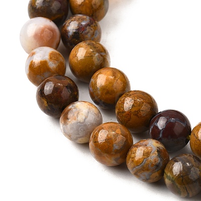 Natural African Opal Beads Strands G-S390-06-6mm-1