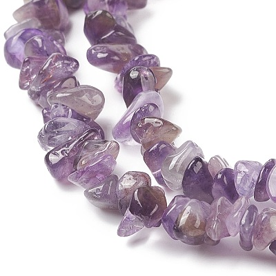 Natural Amethyst Beads Strands F014-1-1