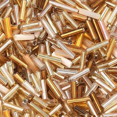 Glass Round Bugle Beads SEED-XCP0001-47G-1