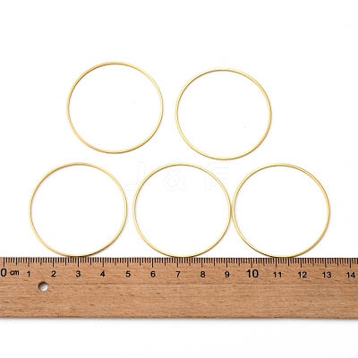Brass Linking Rings KK-Y003-03L-G-1