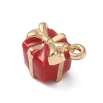 Christmas Alloy Enamel Charms LS-ENAM-F156-01G-08-1