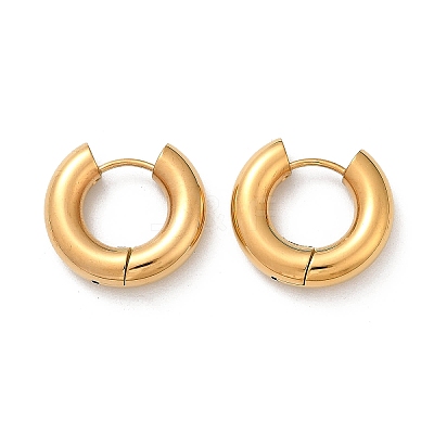 202 Stainless Steel Polishing Hoop Earrings EJEW-M106-02G-01-1