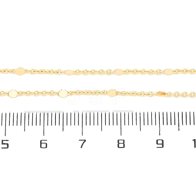 1MM Brass Cable Chain Necklace for Women Men KK-P302-02G-1
