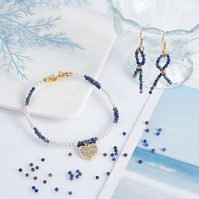 2 Strands Natural Lapis Lazuli Beads Strands G-NB0004-64-1