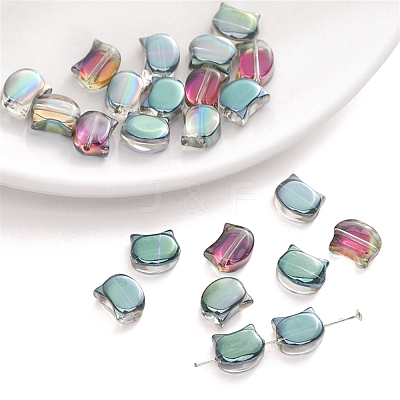 10Pcs Electroplate Glass Beads PW-WG5CD4E-06-1