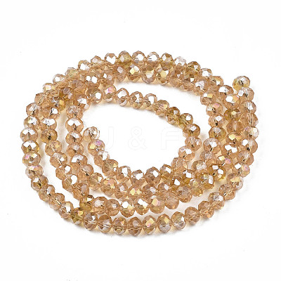 Electroplate Glass Beads Strands EGLA-A034-T8mm-B23-1