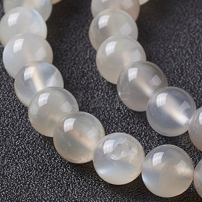 Natural White Moonstone Beads Strands G-I268-A-8mm-1