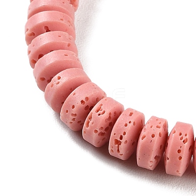 Synthetic Lava Rock Dyed Beads Strands G-H311-09-10-1