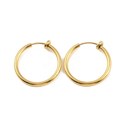 Ion Plating(IP) 304 Stainless Steel Clip-on Earrings EJEW-M218-03C-G-1