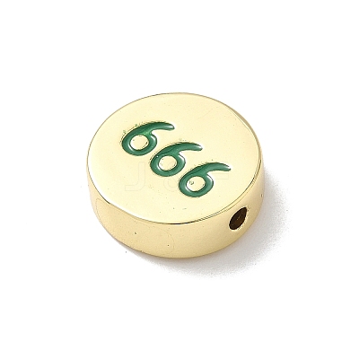 Brass Enamel Beads KK-L239-064G-02-1
