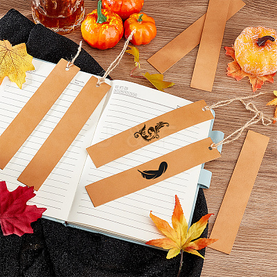 Leather Strip Blank Bookmarks LS-AJEW-WH0248-417B-01-1
